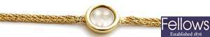 Chopard - An 18ct gold floating diamond bracelet,