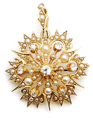 An early 20th century 15ct gold diamond and split