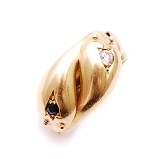 An early 20th century18ct gold sapphire and