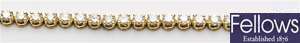 An 18ct gold diamond set link bracelet,