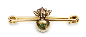 A Royal fusiliers bar brooch, with a central