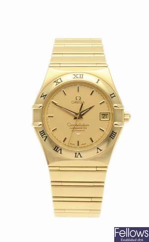 OMEGA - an 18k gold automatic gentleman's