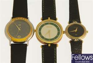 A selection of 7 quartz Gucci wrist watches, to