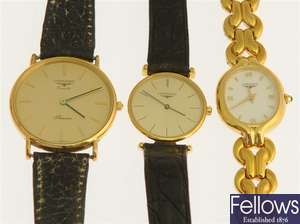 A selection of approximately 8 Longines wrist