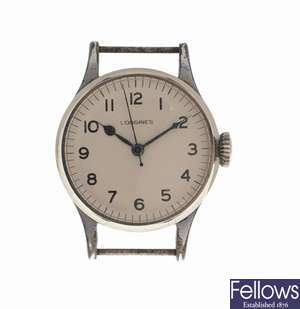 A base metal manual wind Longines Air Ministry