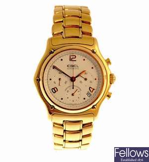 EBEL - an 18k gold automatic chronograph