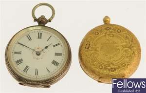 A group of six various wrist watch heads and an