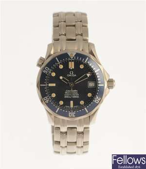 OMEGA - a stainless steel automatic mid size