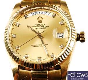 (116170814)  gentleman's 18ct wrist watch