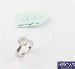 (24986) Diamond single stone ring the