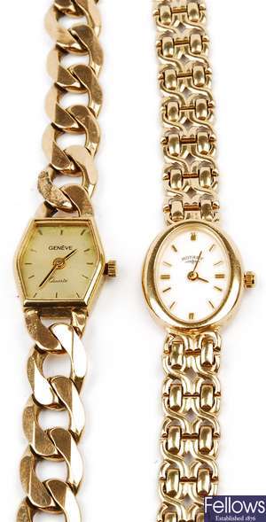 A mixed group of ladies wrist watches, stamped