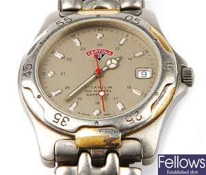 CERTINA - a gentleman's stainless steel watch,
