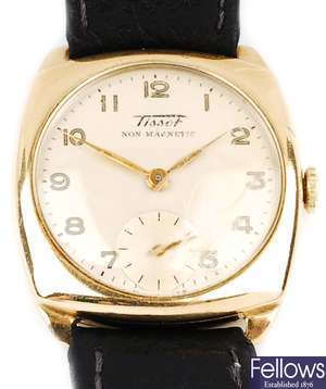 (134167680) gentleman's 9ct  wrist watch
