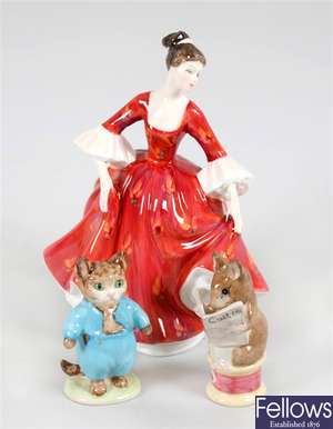 Royal Doulton, Beswick and other figurines
