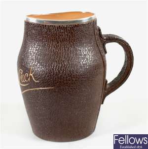 A Doulton Lambeth 'Doulton Slaters Patent' stoneware water jug