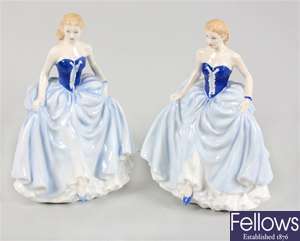 Two Royal Doulton 'Figure of the Year 2004' bone china figures 'Susan' HN 4532