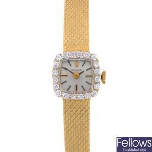 (37085) A 14k lady's Rolex bracelet watch.
