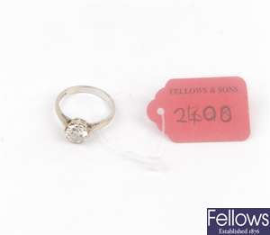 (0175021) 18ct w/g dia solitaire ring