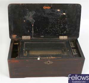 A 19th century music box