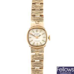 ROTARY - A 9ct gold lady's bracelet watch.