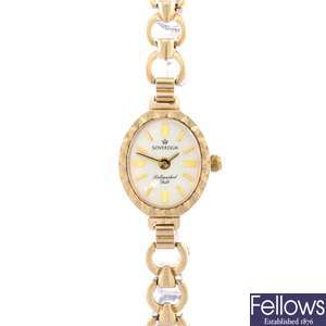 (412018301)  lady's gold watch