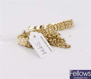 (108096266)  link bracelet,  belcher necklace