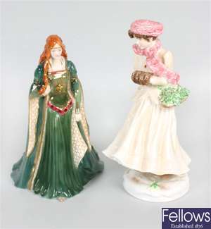 A selection of Royal Worcester figurines
