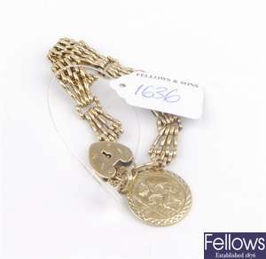 (134170284) 9ct gate bracelet