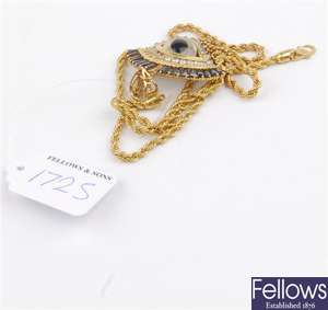 (108097611) ring stone set bracelet, one rope chain