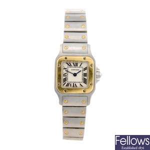 (40639) Ladys Cartier bi-metal wristwatch