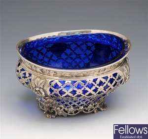 Victorian silver bowl.
