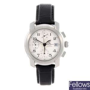 A stainless steel automatic chronograph gentleman's Baume & Mercier wrist watch.
