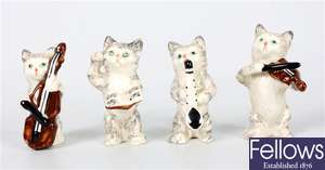 Four miniature novelty Beswick animal figures