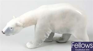 A Royal Copenhagen animalier study modelled as a polar bear