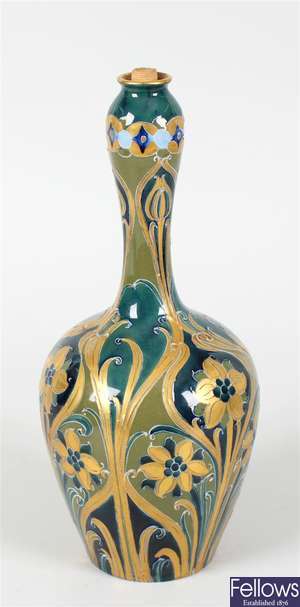 A Moorcroft Macintyre Florian ware pottery vase