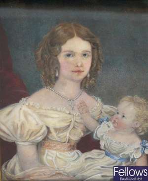Delacour. An early 19th century painted portrait miniature