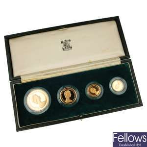 Elizabeth II Proof gold set 1980.