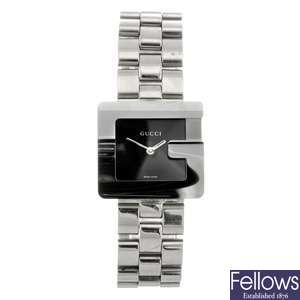 A stainless steel quartz Gucci 3600J bracelet watch.