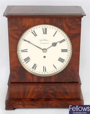A William IV early Victorian mahogany bracket clock by Walker of London