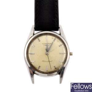 A stainless steel manual wind gentleman's Longines Silver Arrow wrist watch.