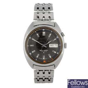 A stainless steel automatic gentleman's Seiko Bell-Matic bracelet watch.
