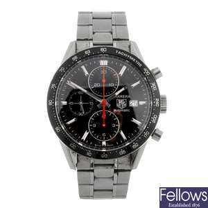 (82580) A stainless steel automatic gentleman's chronograph Tag Heuer Carrera bracelet watch.