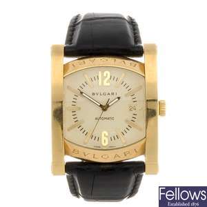 (81915) An 18k gold automatic gentleman's Bulgari Assioma wrist watch.