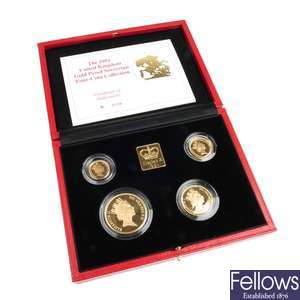 1991 Gold Proof Sovereign Four Coin Collection.