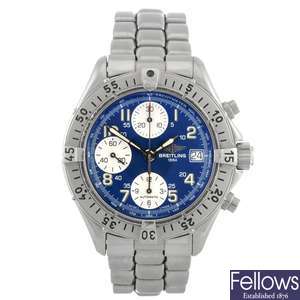 (705006445) A stainless steel automatic gentleman's Breitling Aeromarine Colt Chrono bracelet watch.