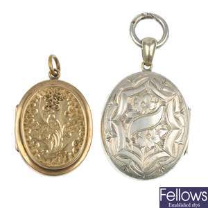 A selection of lockets.