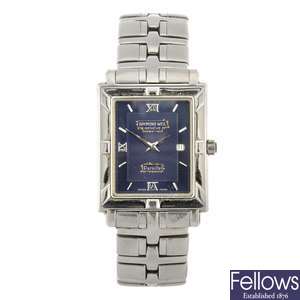 (809029630) A stainless steel quartz gentleman's Raymond Weil Parsifal bracelet watch.