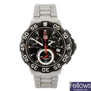 (304286308) A stainless steel quartz chronograph gentleman's Tag Heuer Formula 1 bracelet watch.