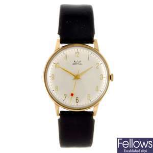 A 9ct gold manual wind gentleman's Smith's Astral wrist watch.