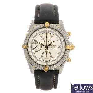 A stainless steel automatic chronograph gentleman's Breitling Chronomat Vitesse wrist watch.